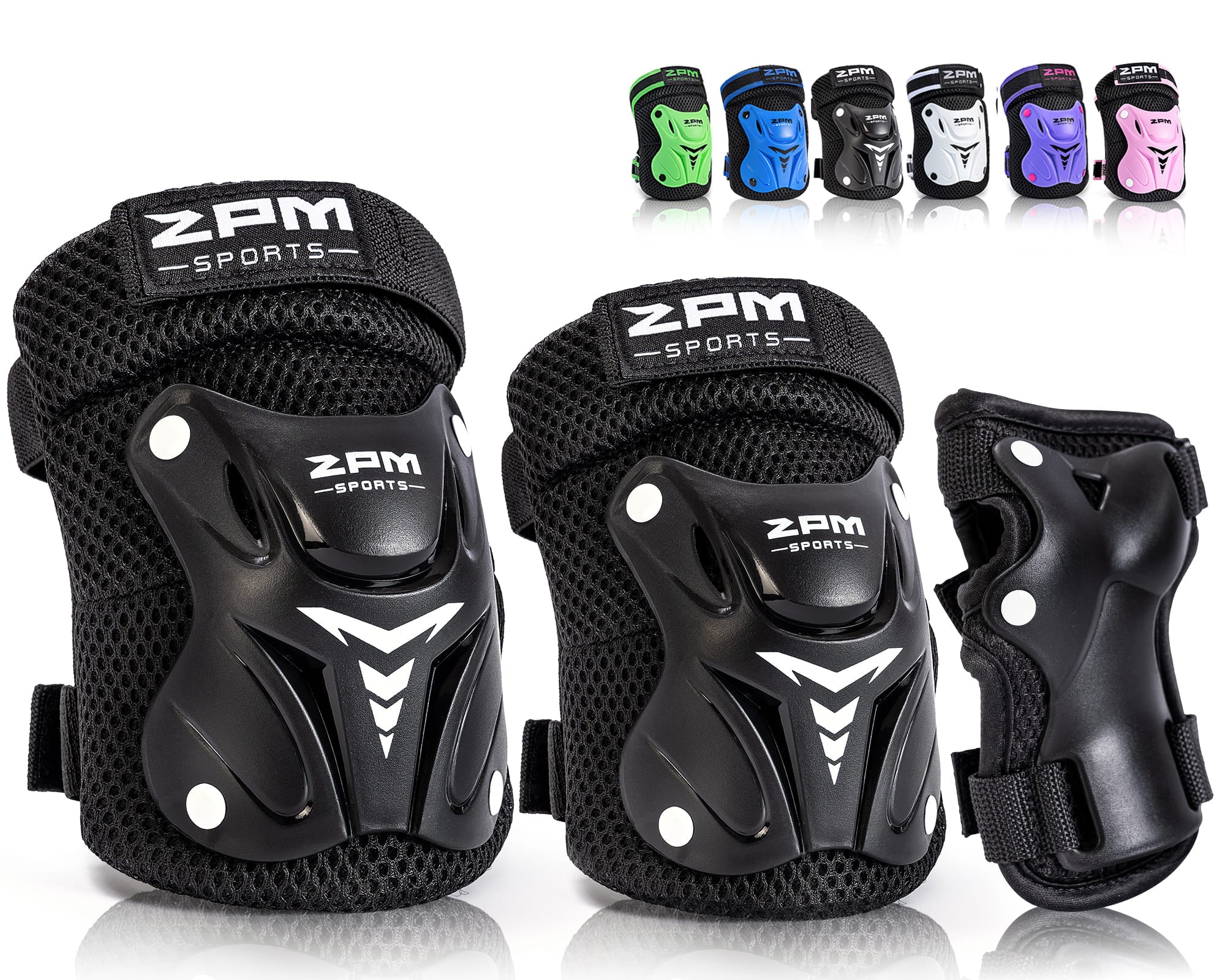 SULIFEEL Knee Pads for Kids, Wrist Guards Knee and Elbow Pads Set