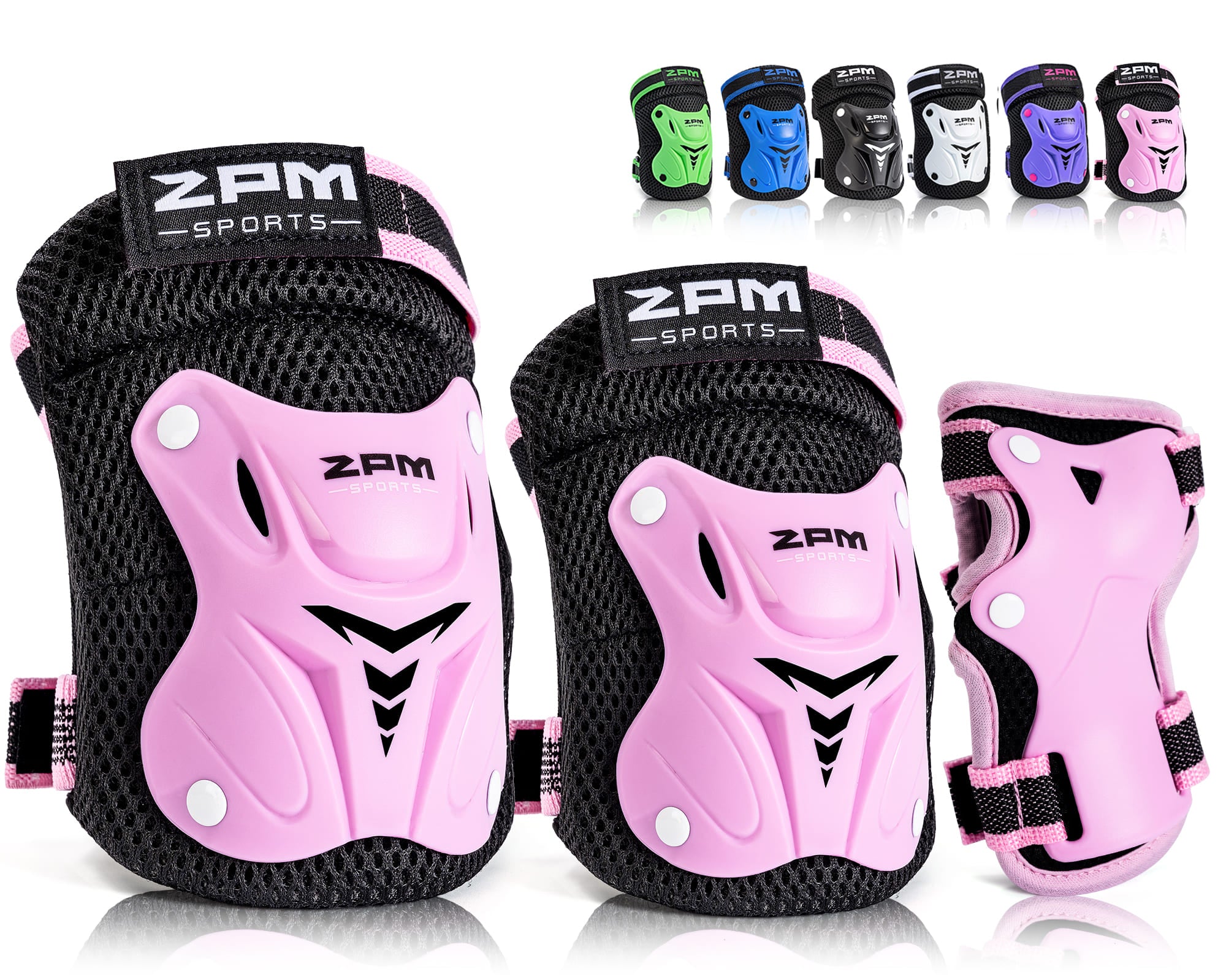 SULIFEEL Knee Pads for Kids, Wrist Guards Knee and Elbow Pads Set