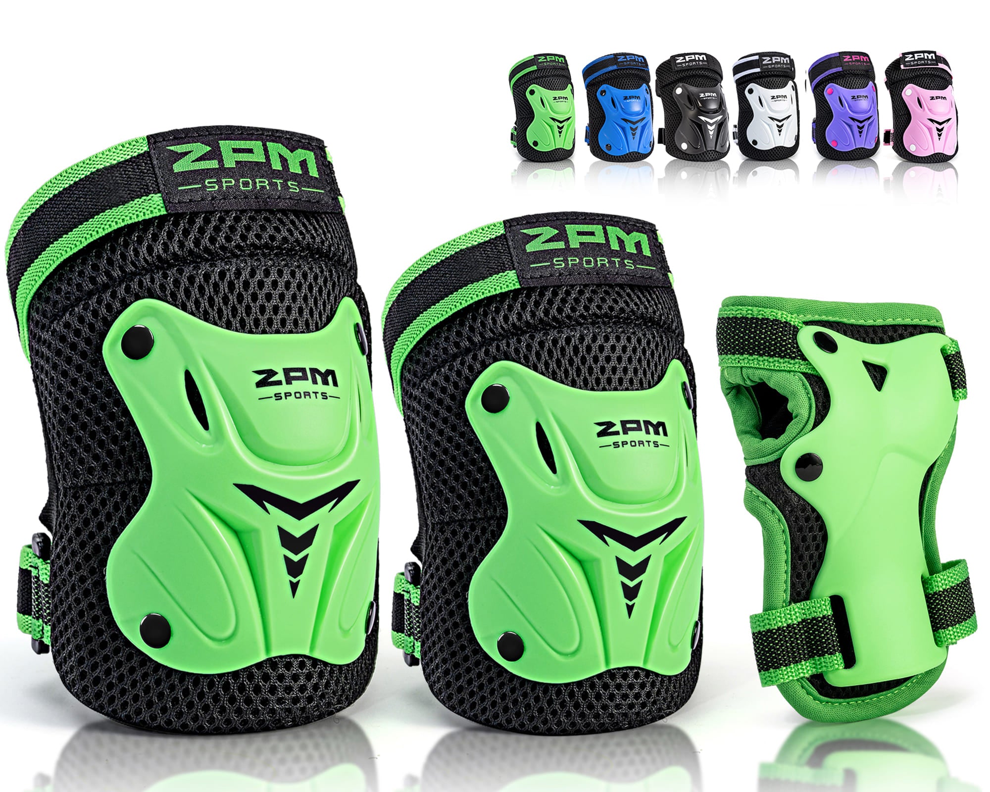 SULIFEEL Knee Pads for Kids, Wrist Guards Knee and Elbow Pads Set